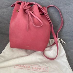 Mansur Gavriel bucket bag (suede), medium